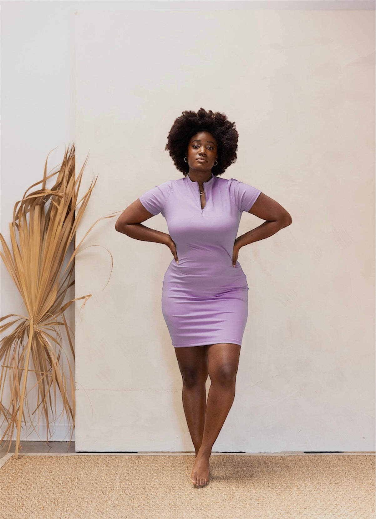 Yoyo Quarter Zip Dress